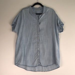Soft Surroundings Denim Chambray Oversized Tunic